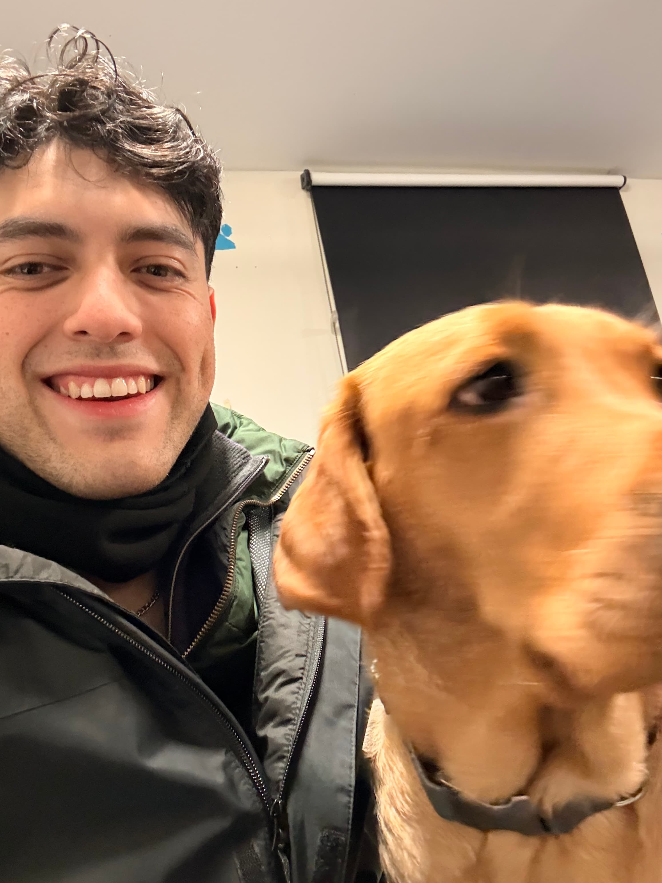 Spending time with dog